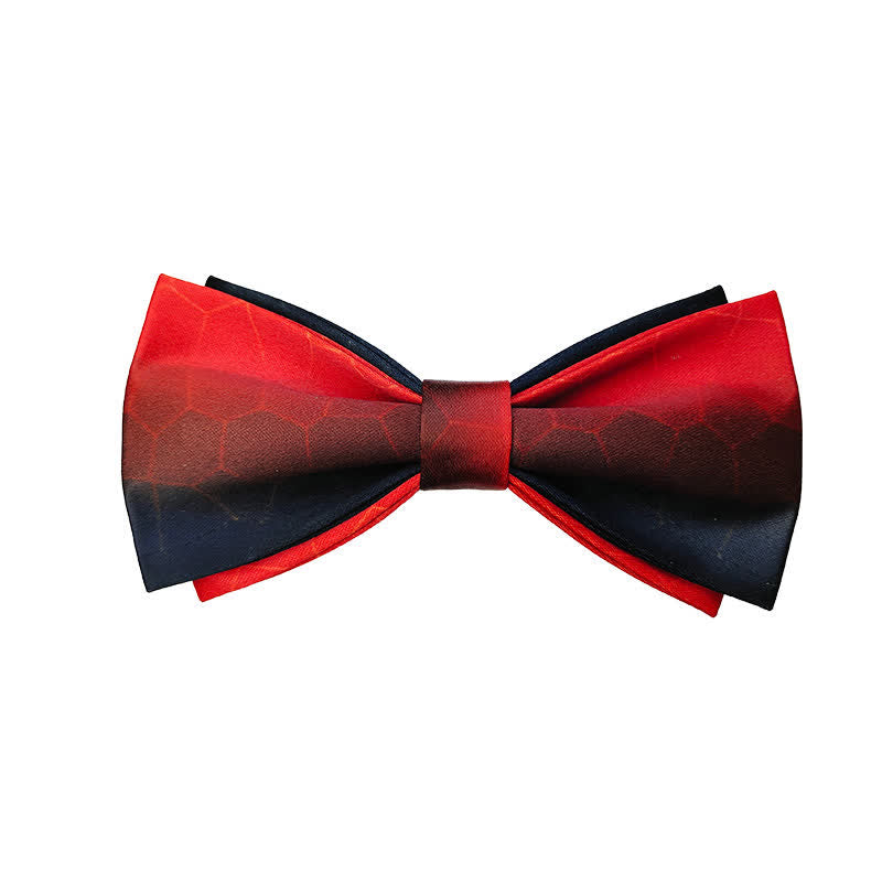 Nœud papillon double épaisseur dégradé de couleurs pour homme