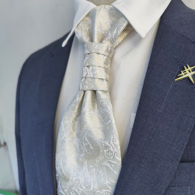 Cravate pré-nouée pour homme à motif cachemire pour soirée d'affaires