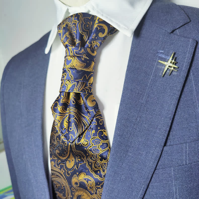 Cravate pré-nouée pour homme à motif cachemire pour soirée d'affaires