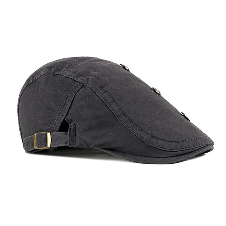 Chapeau béret plat à décor de rivets punk élégant