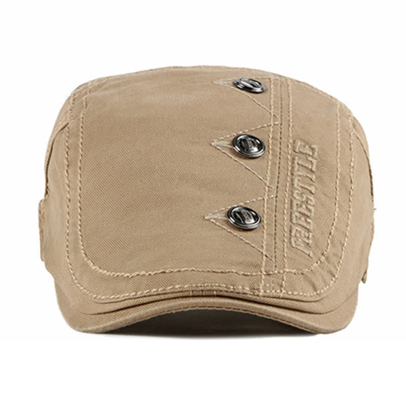 Chapeau béret plat à décor de rivets punk élégant