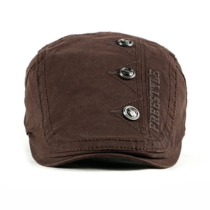 Chapeau béret plat à décor de rivets punk élégant