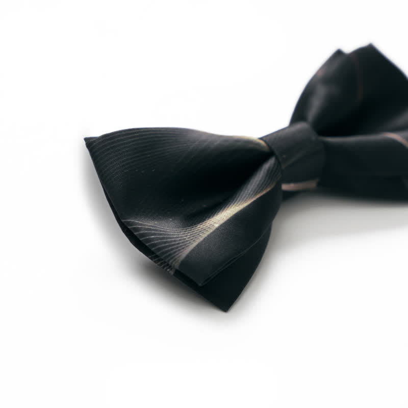 Nœud papillon vert foncé imprimé Aurora pour homme