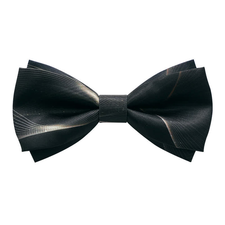Nœud papillon vert foncé imprimé Aurora pour homme
