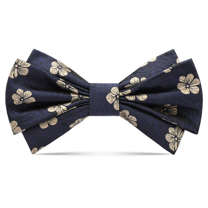 Nœud papillon de luxe à motif floral Little Daisy pour homme