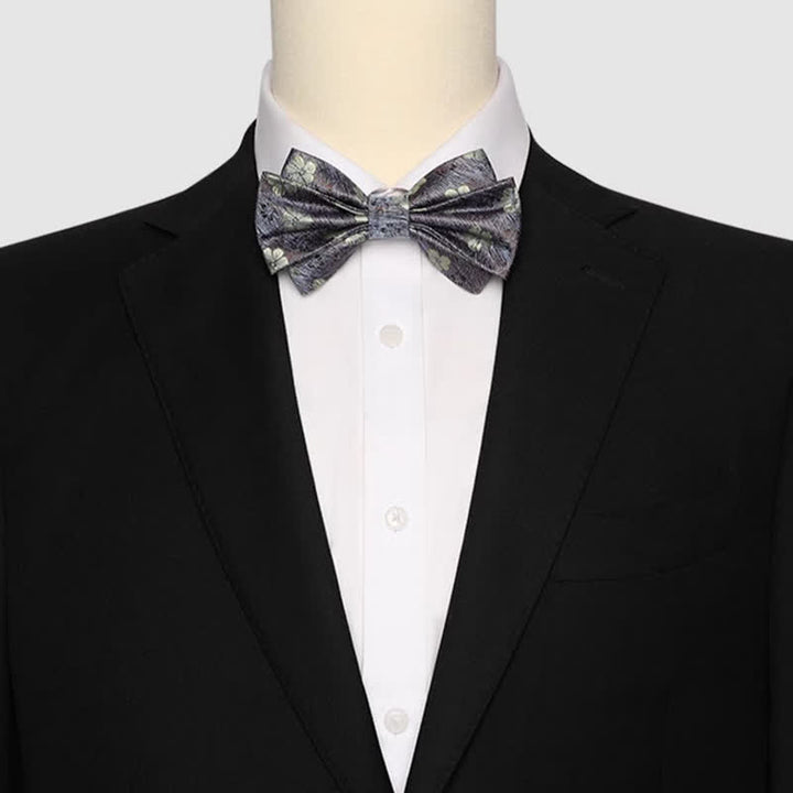 Nœud papillon de luxe à motif floral Little Daisy pour homme