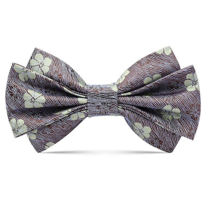 Nœud papillon de luxe à motif floral Little Daisy pour homme