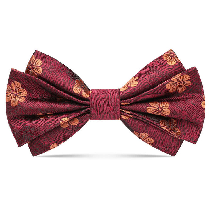 Nœud papillon de luxe à motif floral Little Daisy pour homme