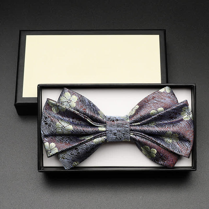 Nœud papillon de luxe à motif floral Little Daisy pour homme