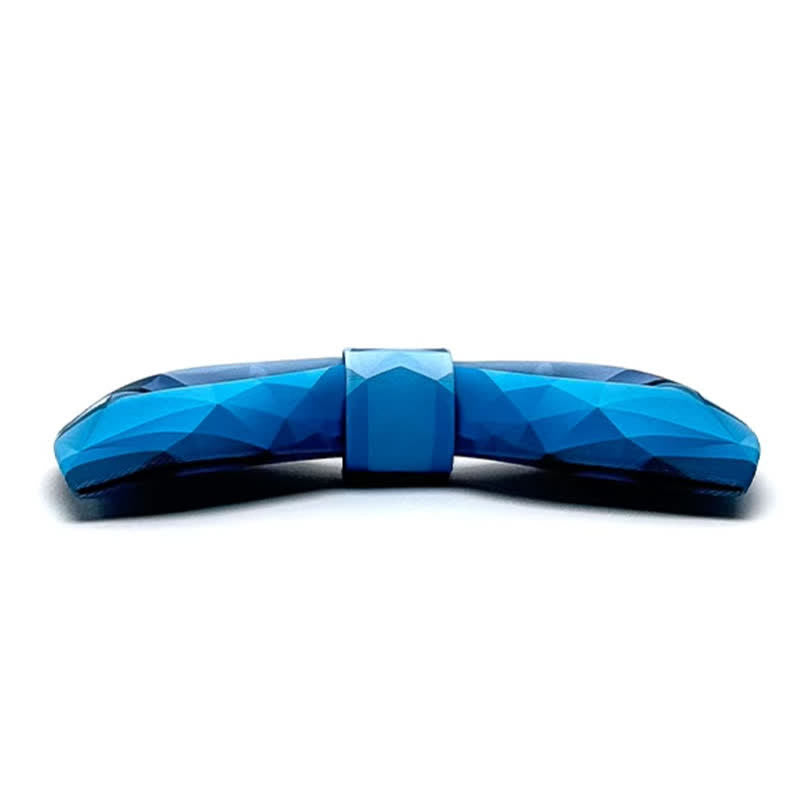Nœud papillon bleu ciel à imprimé géométrique pour homme