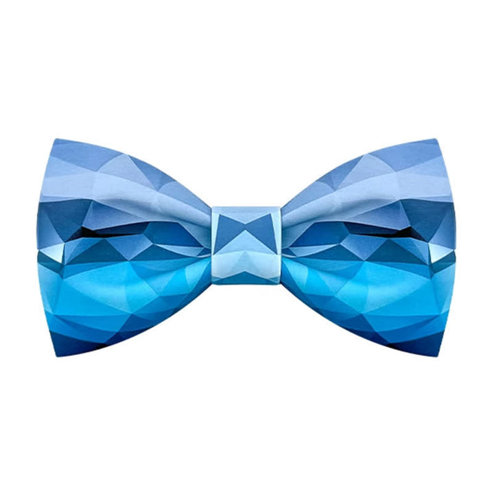 Nœud papillon bleu ciel à imprimé géométrique pour homme