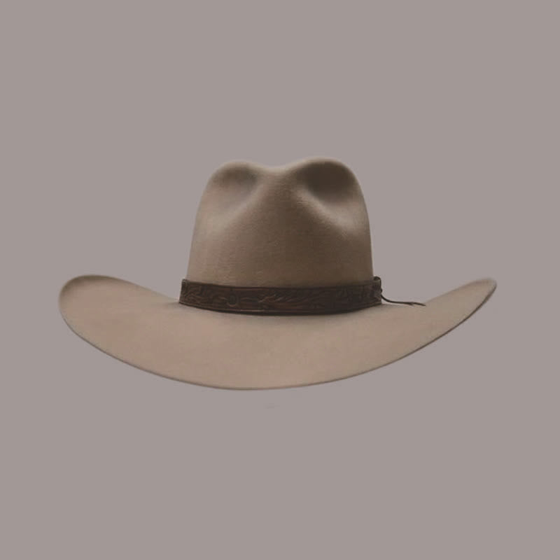 Chapeau de cowboy en laine tissée Fedora