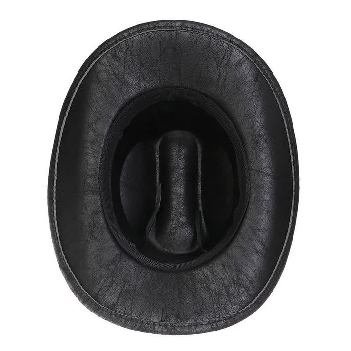 Chapeau de cowboy en similicuir vintage Longhorn Bull - image 18
