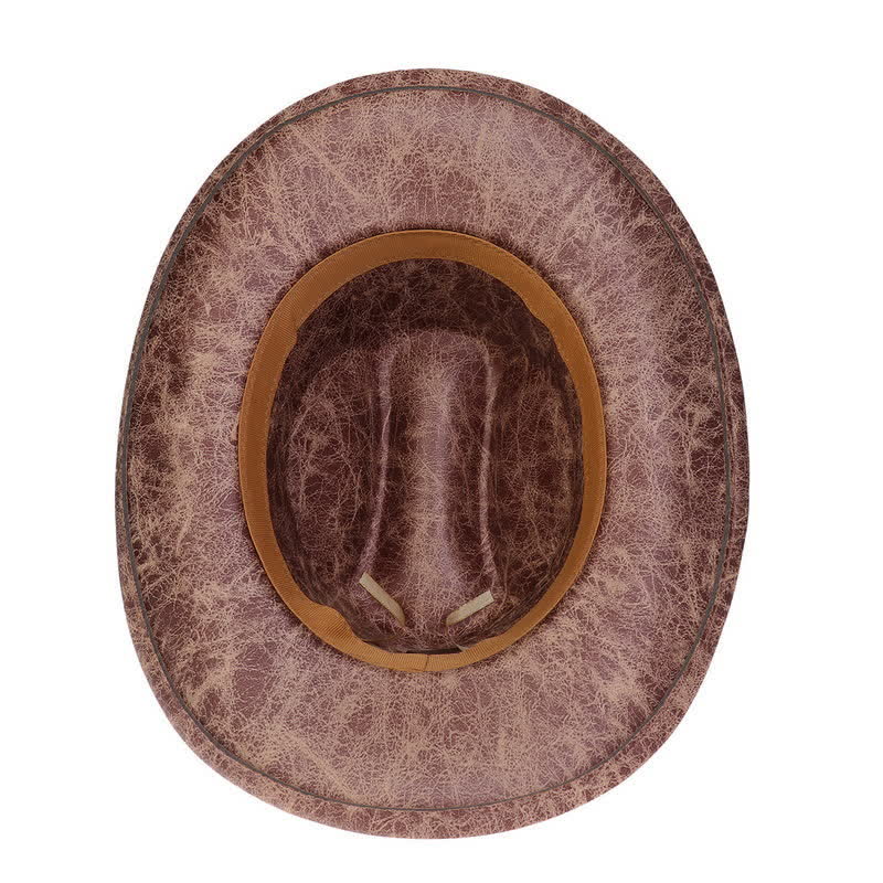 Chapeau de cowboy en similicuir vintage Longhorn Bull - image 22