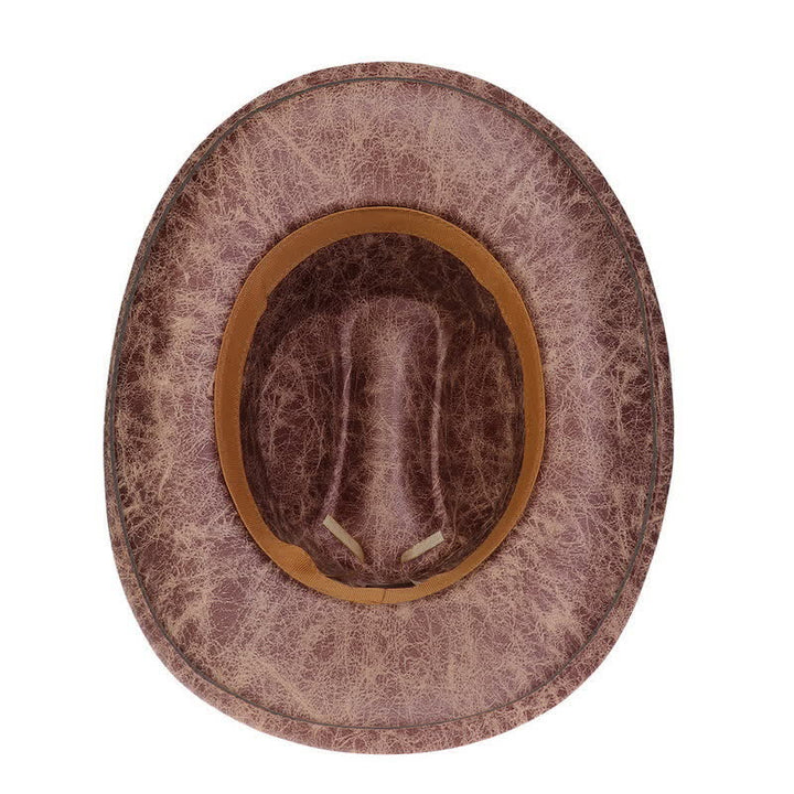 Chapeau de cowboy en similicuir vintage Longhorn Bull - image 22