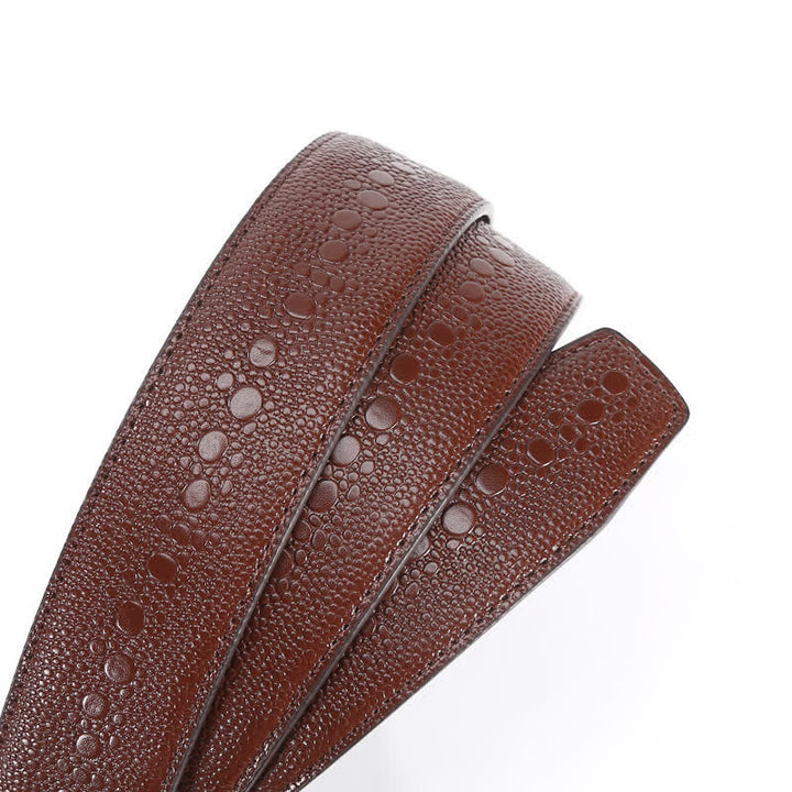 Ceinture en cuir à boucle automatique pour homme avec motif crocodile