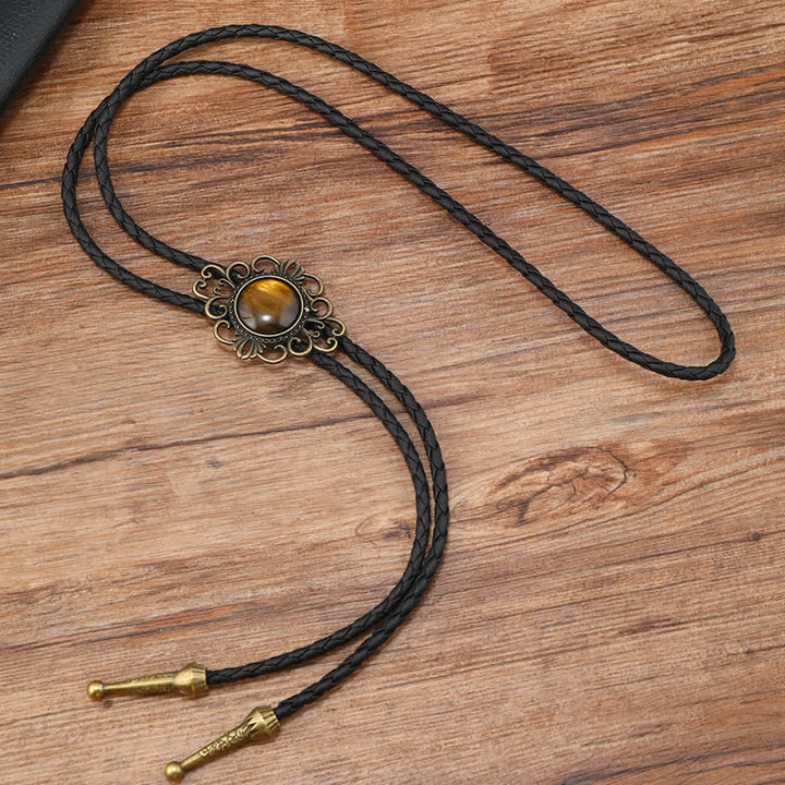 Pendentif rond en résine avec pierres précieuses pour cow-boy