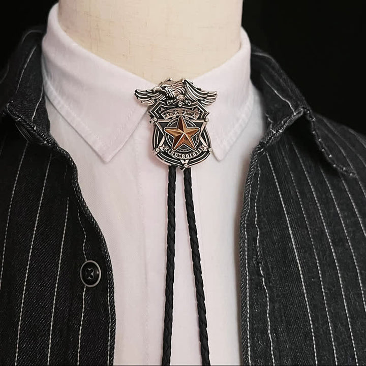 Cravate Bolo Personnalisée Eagle & Star Western