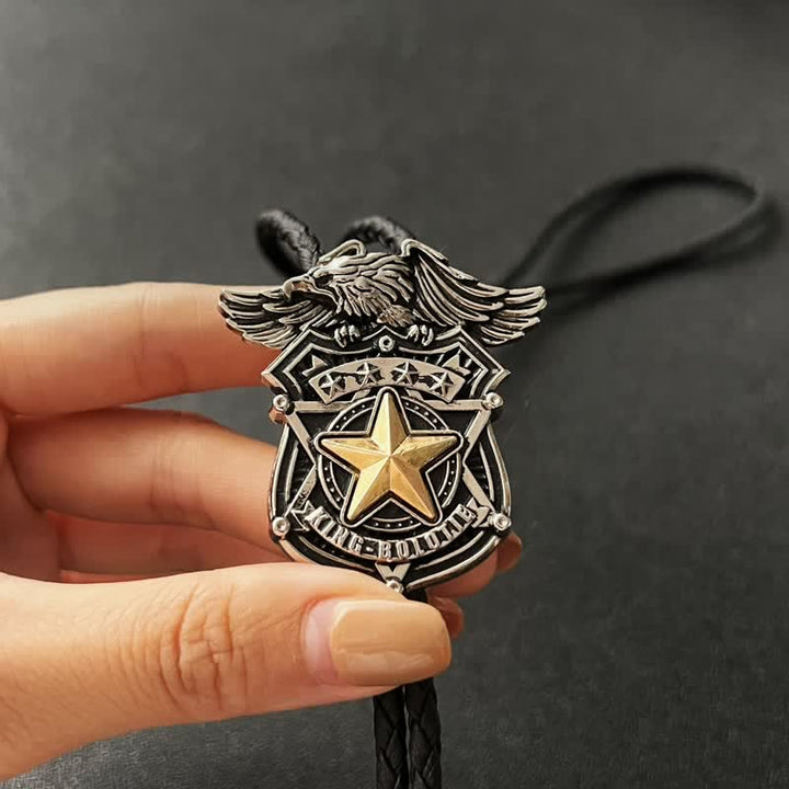 Cravate Bolo Personnalisée Eagle & Star Western