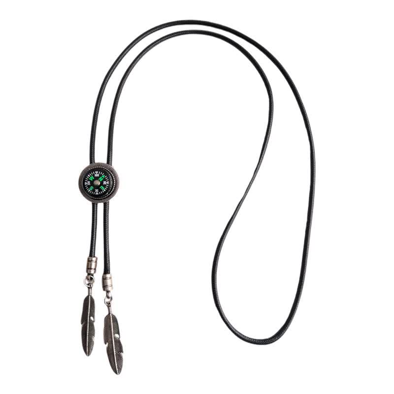 Cravate bolo accessoire décontracté de style boussole de mode