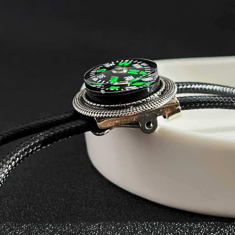 Cravate bolo accessoire décontracté de style boussole de mode
