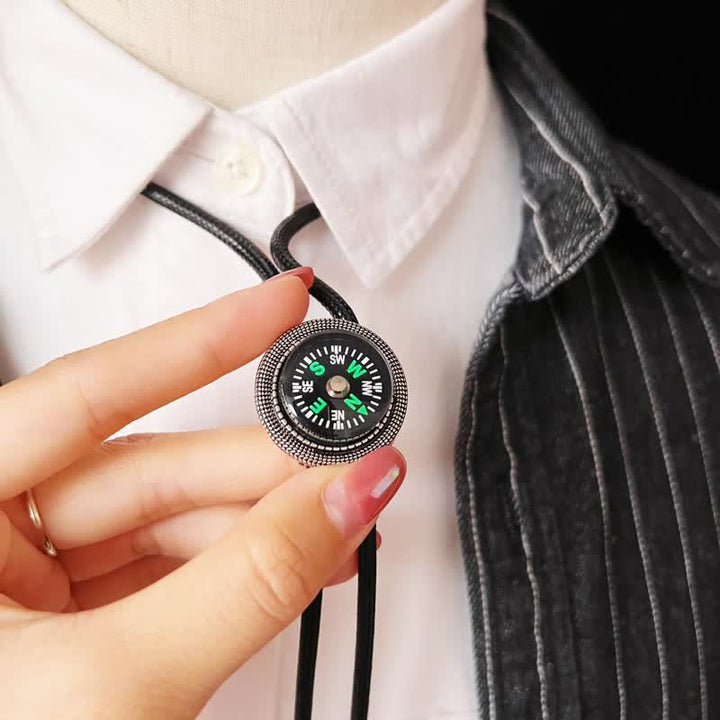 Cravate bolo accessoire décontracté de style boussole de mode