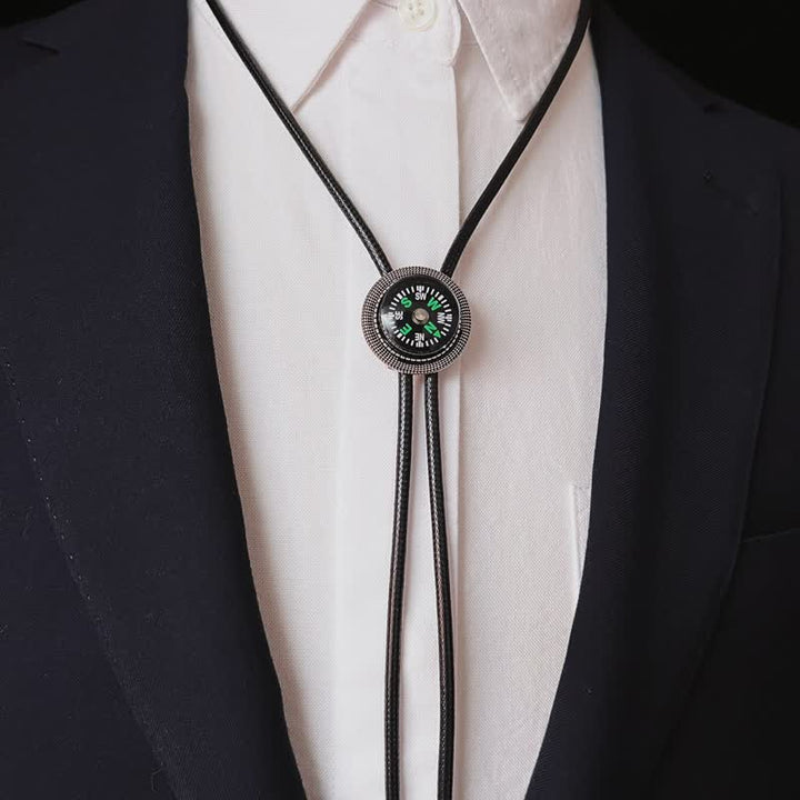 Cravate bolo accessoire décontracté de style boussole de mode