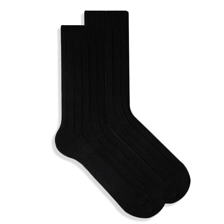 Chaussettes en coton de couleur unie finement imprimées pour hommes