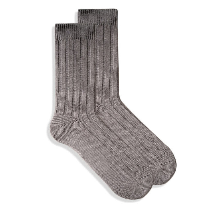 Chaussettes en coton de couleur unie finement imprimées pour hommes