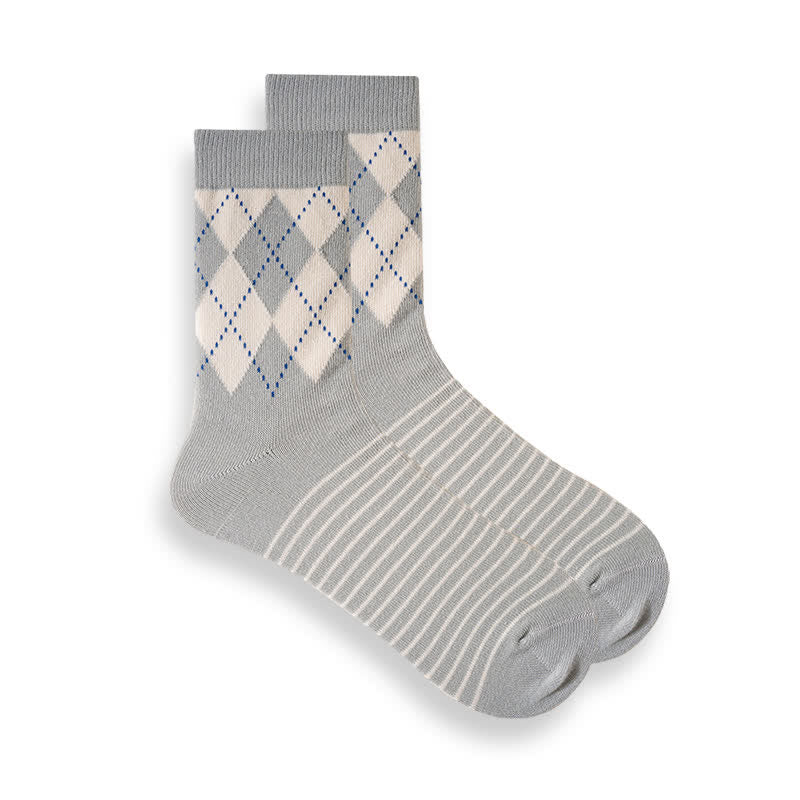 Chaussettes en coton à motif écossais britannique pour hommes
