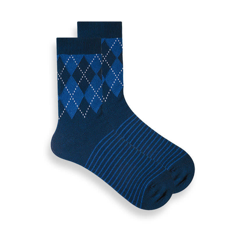 Chaussettes en coton à motif écossais britannique pour hommes