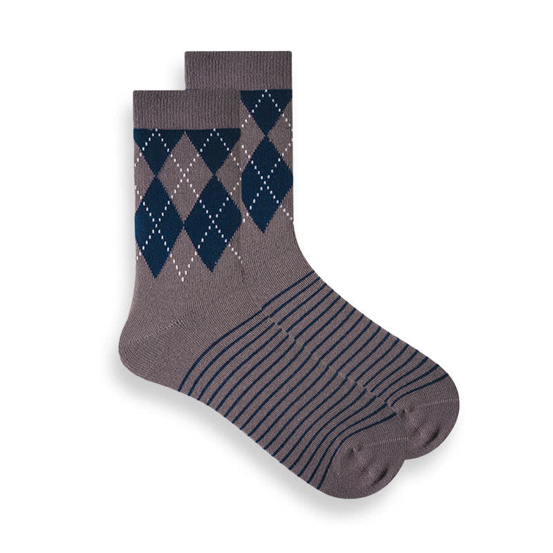 Chaussettes en coton à motif écossais britannique pour hommes