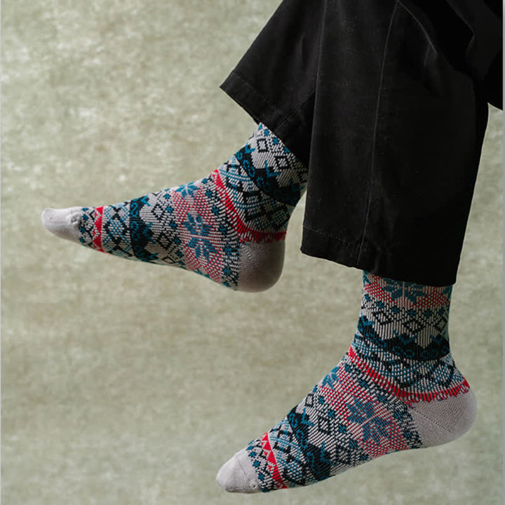 Chaussettes en coton éblouissantes de style rétro autochtone