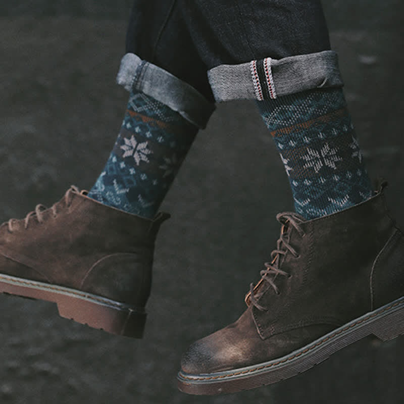 Chaussettes en coton éblouissantes de style rétro autochtone