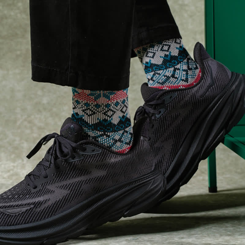 Chaussettes en coton éblouissantes de style rétro autochtone