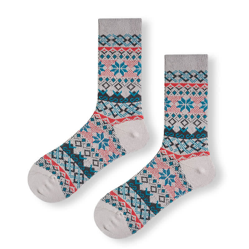 Chaussettes en coton éblouissantes de style rétro autochtone
