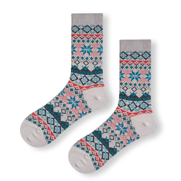 Chaussettes en coton éblouissantes de style rétro autochtone