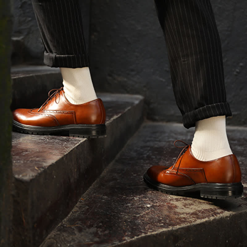 Chaussettes confortables en coton côtelé uni pour hommes - image 0
