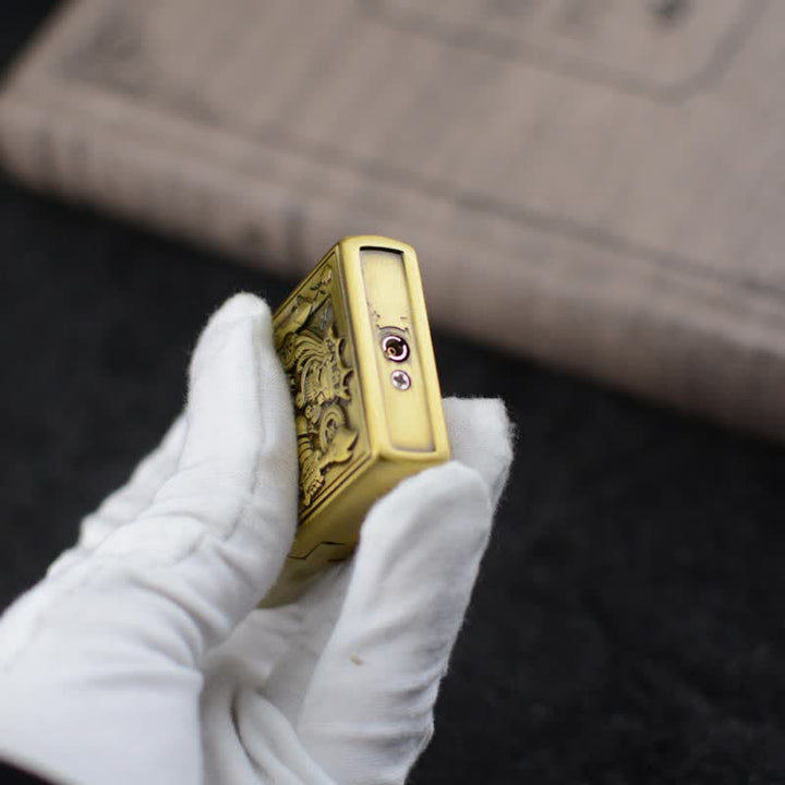 Briquet au butane rechargeable Skull King avec meule