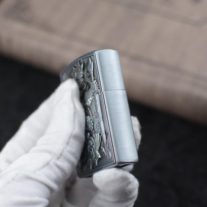 Briquet au butane rechargeable Skull King avec meule