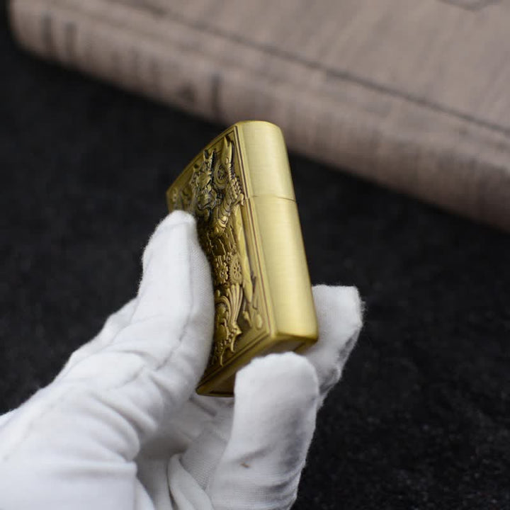 Briquet au butane rechargeable Skull King avec meule