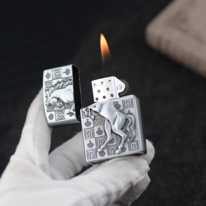 Briquet au butane rechargeable Roaring Horse Meule