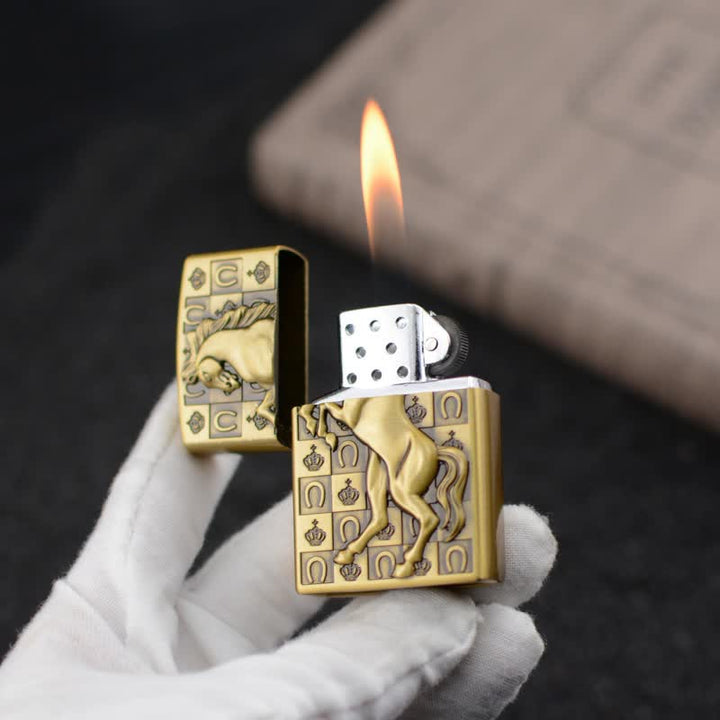 Briquet au butane rechargeable Roaring Horse Meule
