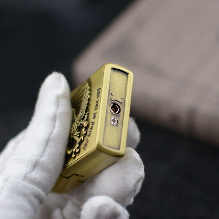 Briquet au butane rechargeable avec meule Flying Eagle