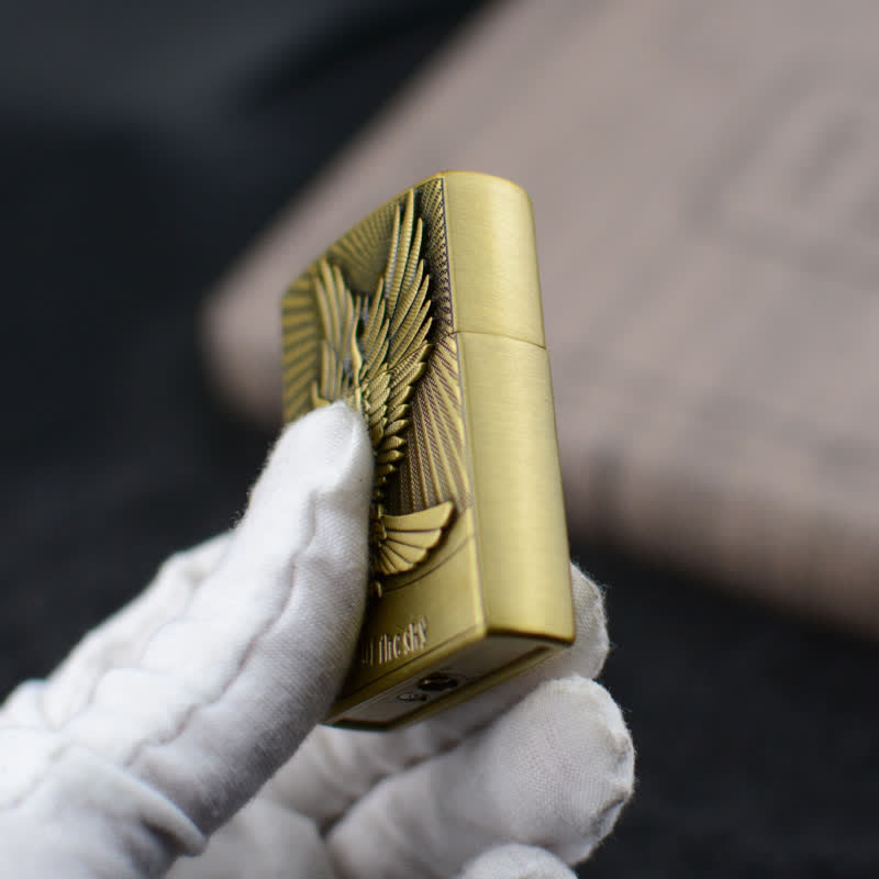 Briquet au butane rechargeable avec meule Flying Eagle