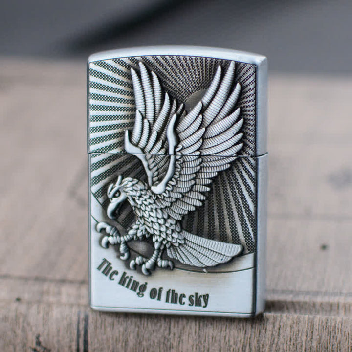 Briquet au butane rechargeable avec meule Flying Eagle