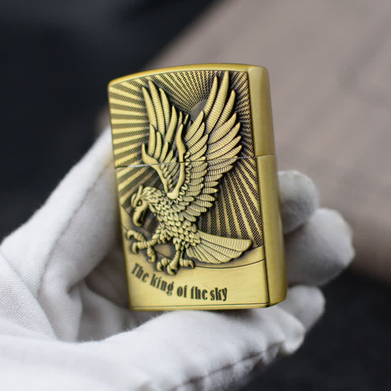Briquet au butane rechargeable avec meule Flying Eagle