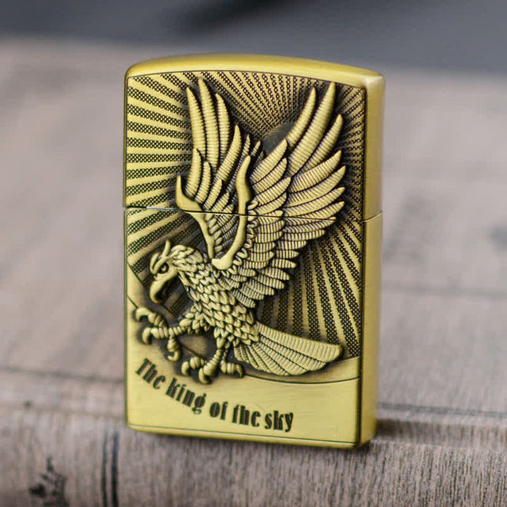 Briquet au butane rechargeable avec meule Flying Eagle