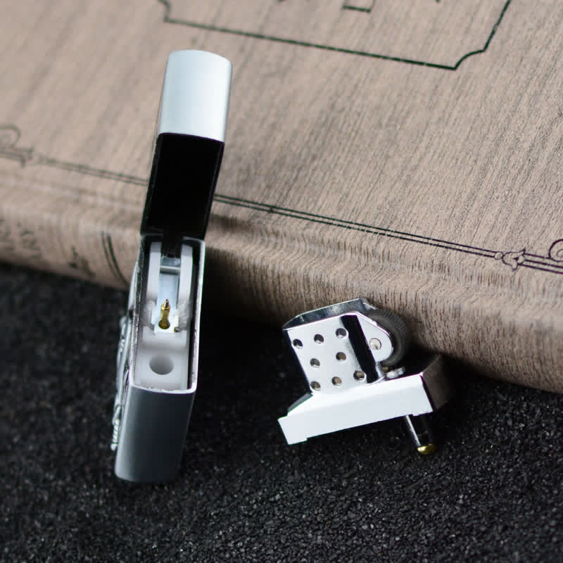 Briquet au butane rechargeable avec meule Flying Eagle