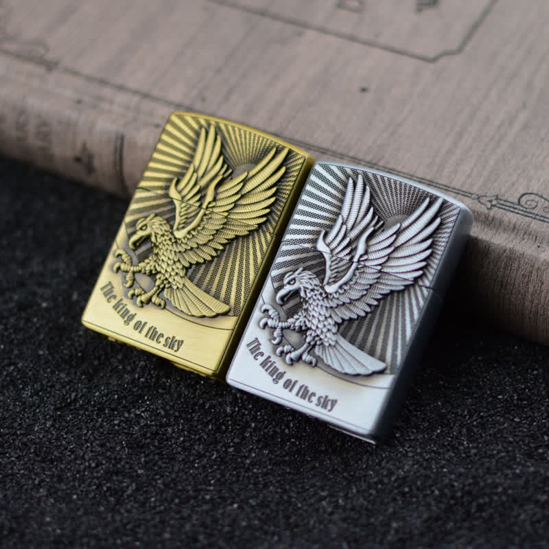 Briquet au butane rechargeable avec meule Flying Eagle